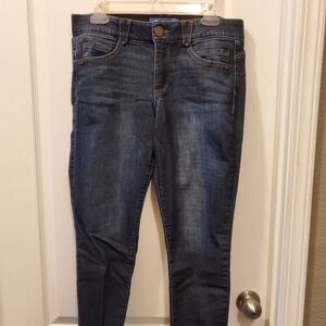 Democracy "Ab"solution Dark Wash Butt Flattering Stretchy skinny Jeans  10